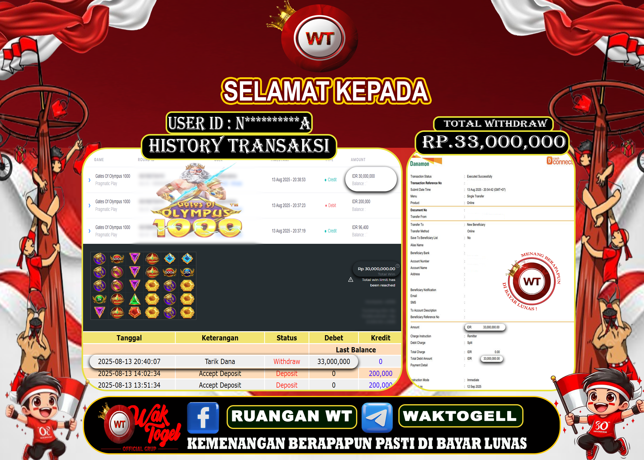 BUKTI PEMBAYARAN SLOT WAKTOGEL